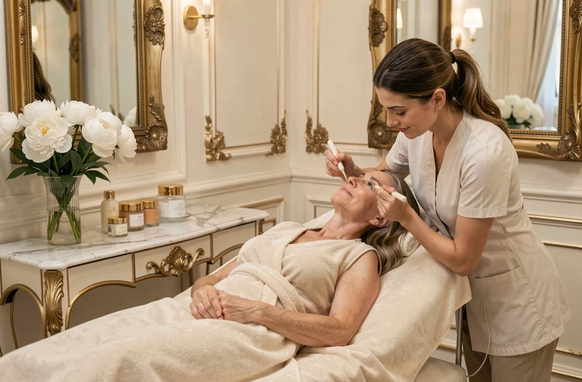 Soin anti-âge et massage visage à l'institut Beauté Perpétuelle dans le Gard
