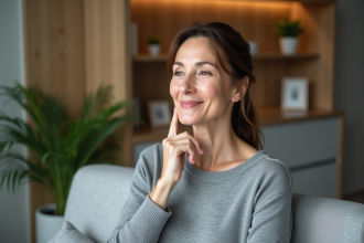Femme d'âge moyen dans une salle moderne de clinique